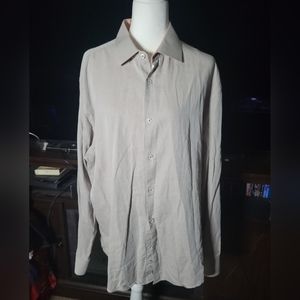 James Tattersall London mens XXL dress shirt button‎ down long sleeve